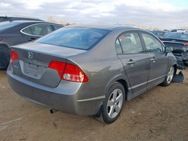 2HGFA16978H344355 - 2008 HONDA CIVIC EXL GRAY photo 4