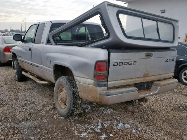 1B7KF23ZX1J535393 - 2001 DODGE RAM 2500 GRAY photo 3