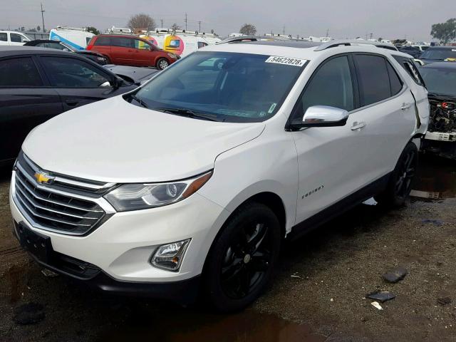 2GNAXMEV9J6100352 - 2018 CHEVROLET EQUINOX PR WHITE photo 2