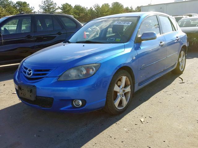 JM1BK343641188788 - 2004 MAZDA 3 HATCHBAC BLUE photo 2