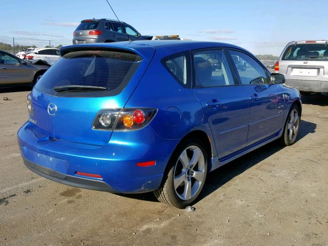 JM1BK343641188788 - 2004 MAZDA 3 HATCHBAC BLUE photo 4