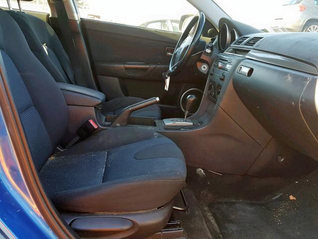 JM1BK343641188788 - 2004 MAZDA 3 HATCHBAC BLUE photo 5