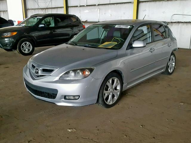 JM1BK343281160203 - 2008 MAZDA 3 HATCHBAC GRAY photo 2