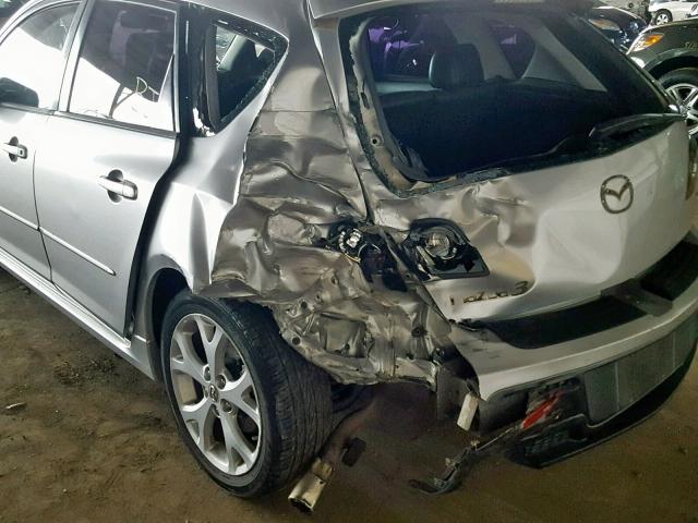 JM1BK343281160203 - 2008 MAZDA 3 HATCHBAC GRAY photo 9