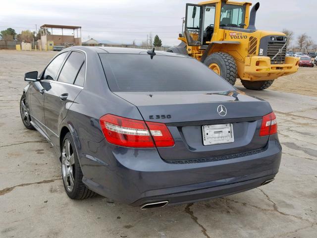 WDDHF5GB6BA451877 - 2011 MERCEDES-BENZ E 350 GRAY photo 3