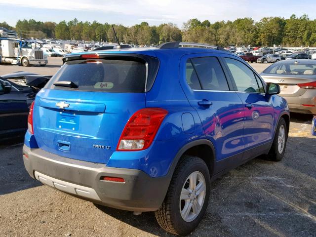 KL7CJLSB3FB178120 - 2015 CHEVROLET TRAX 1LT BLUE photo 4