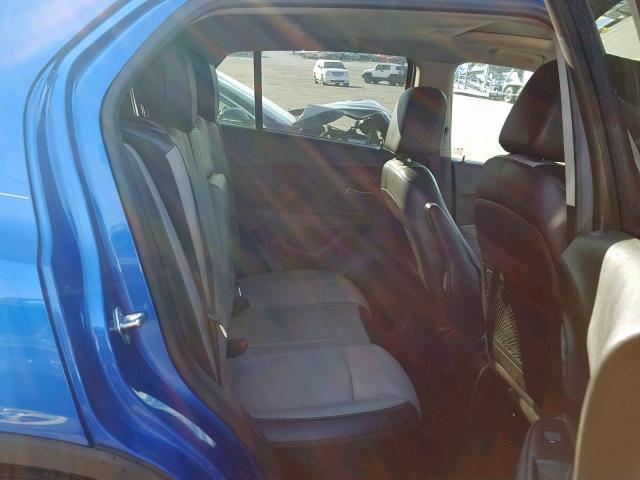 KL7CJLSB3FB178120 - 2015 CHEVROLET TRAX 1LT BLUE photo 6