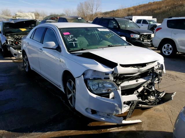 1G1ZF57599F174334 - 2009 CHEVROLET MALIBU HYB WHITE photo 1