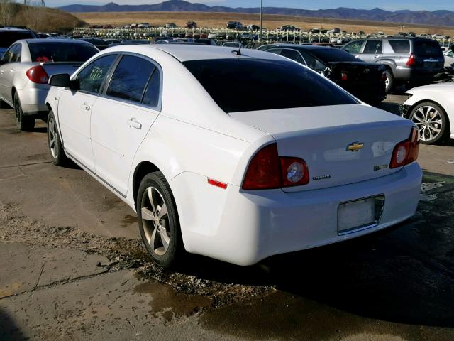 1G1ZF57599F174334 - 2009 CHEVROLET MALIBU HYB WHITE photo 3