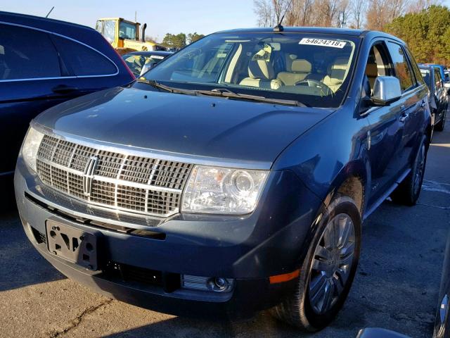 2LMDJ6JC6ABJ01148 - 2010 LINCOLN MKX BLUE photo 2