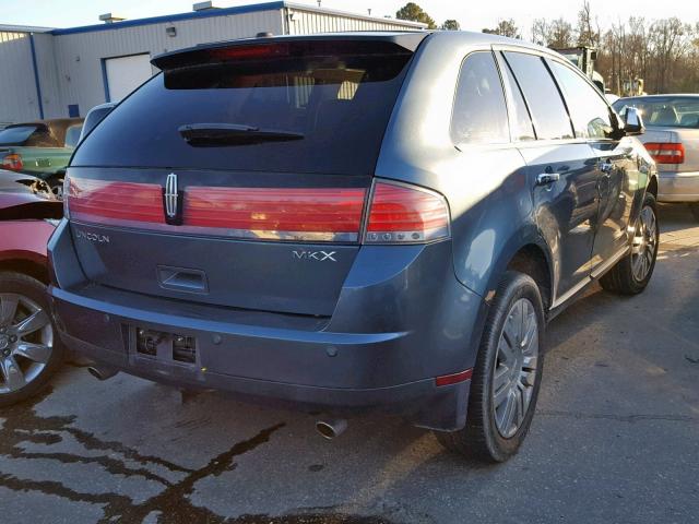 2LMDJ6JC6ABJ01148 - 2010 LINCOLN MKX BLUE photo 4