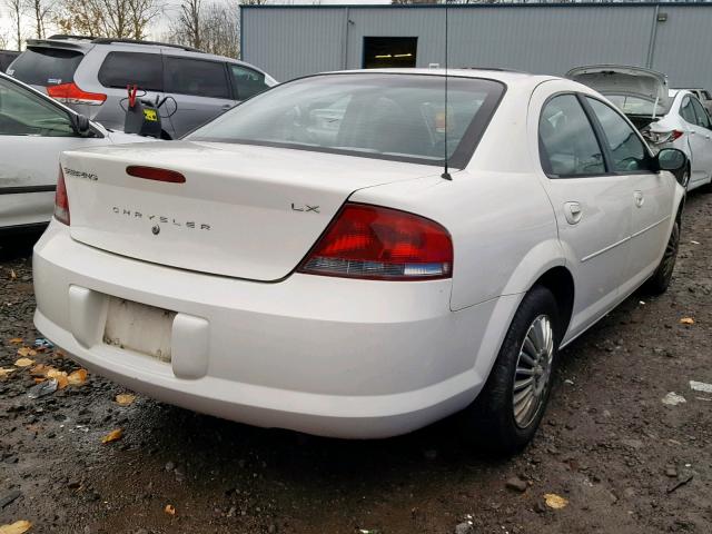 1C3EL46T33N558491 - 2003 CHRYSLER SEBRING LX WHITE photo 4