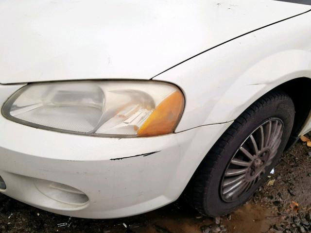 1C3EL46T33N558491 - 2003 CHRYSLER SEBRING LX WHITE photo 9