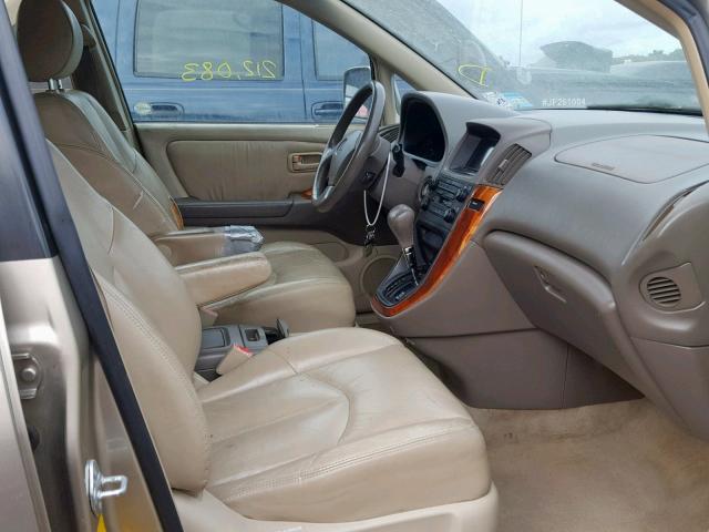 JT6GF10U4Y0073445 - 2000 LEXUS RX 300 GOLD photo 5