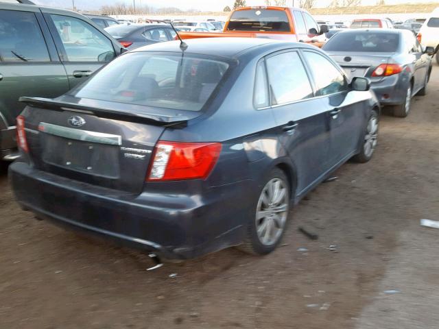 JF1GE74628G508017 - 2008 SUBARU IMPREZA WR GRAY photo 4