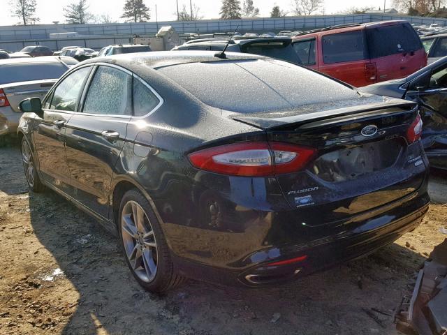 3FA6P0K93ER121541 - 2014 FORD FUSION TIT BLACK photo 3