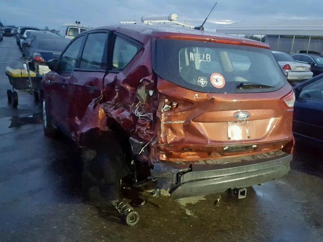 1FMCU0F72GUB60949 - 2016 FORD ESCAPE S BURGUNDY photo 3