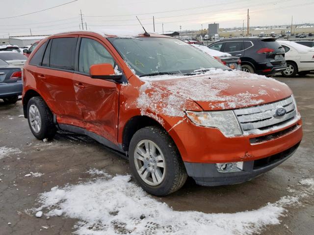 2FMDK48C58BB21016 - 2008 FORD EDGE SEL ORANGE photo 1