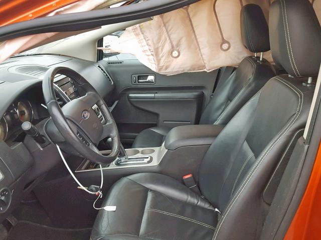 2FMDK48C58BB21016 - 2008 FORD EDGE SEL ORANGE photo 5