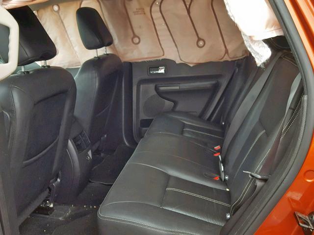 2FMDK48C58BB21016 - 2008 FORD EDGE SEL ORANGE photo 6