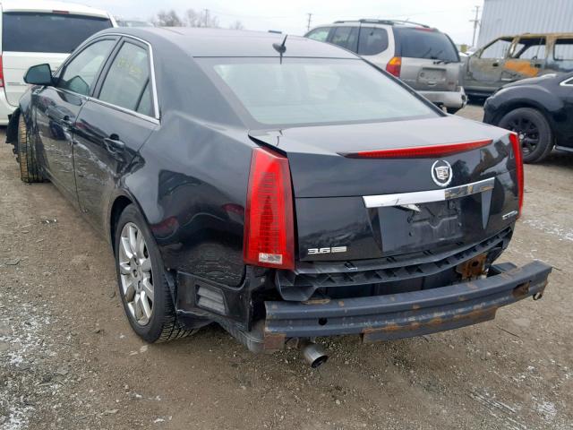 1G6DS57V880164783 - 2008 CADILLAC CTS HI FEA BLACK photo 3