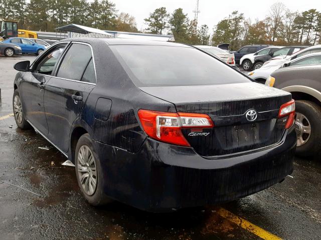 4T1BF1FK9CU031262 - 2012 TOYOTA CAMRY BASE BLACK photo 3