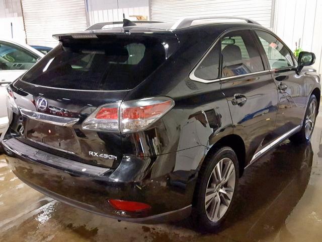 2T2BC1BA5FC007130 - 2015 LEXUS RX 450H BLACK photo 4