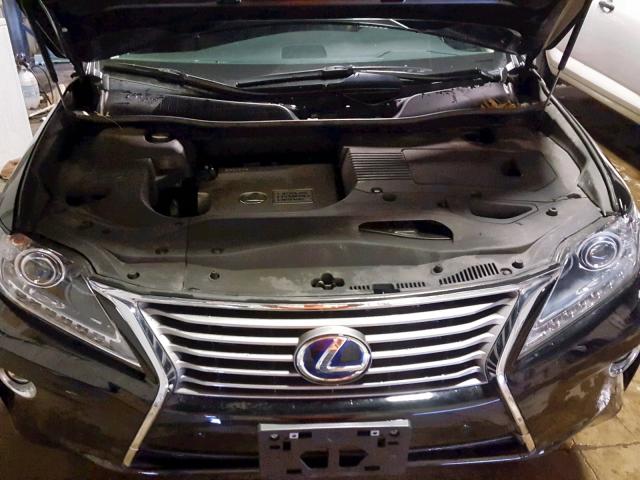 2T2BC1BA5FC007130 - 2015 LEXUS RX 450H BLACK photo 7