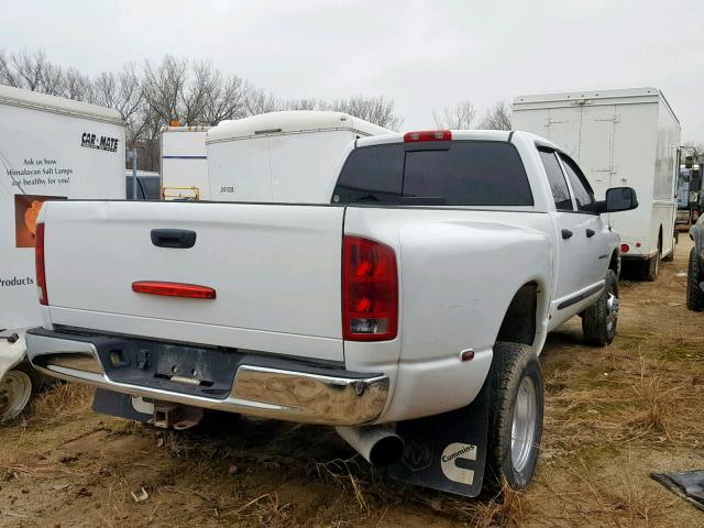 3D7MU48C94G264434 - 2004 DODGE RAM 3500 S WHITE photo 4