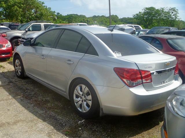 1G1PD5SH7C7242436 - 2012 CHEVROLET CRUZE LS SILVER photo 3