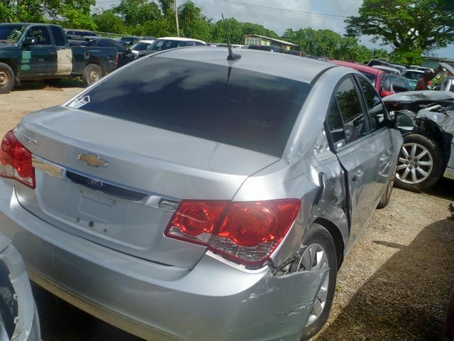 1G1PD5SH7C7242436 - 2012 CHEVROLET CRUZE LS SILVER photo 4