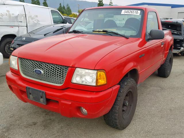 1FTYR10U73PB03929 - 2003 FORD RANGER RED photo 2