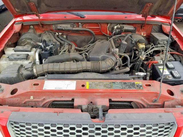 1FTYR10U73PB03929 - 2003 FORD RANGER RED photo 7