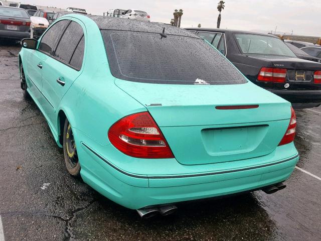 WDBUF76J75A661730 - 2005 MERCEDES-BENZ E 55 AMG TEAL photo 3