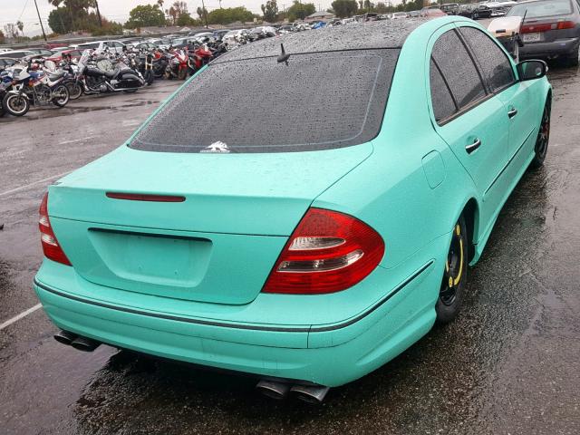 WDBUF76J75A661730 - 2005 MERCEDES-BENZ E 55 AMG TEAL photo 4