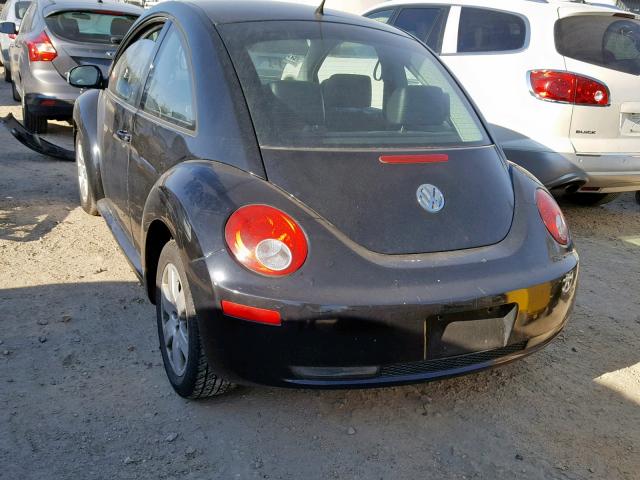 3VWPG31C37M515910 - 2007 VOLKSWAGEN NEW BEETLE BLACK photo 3