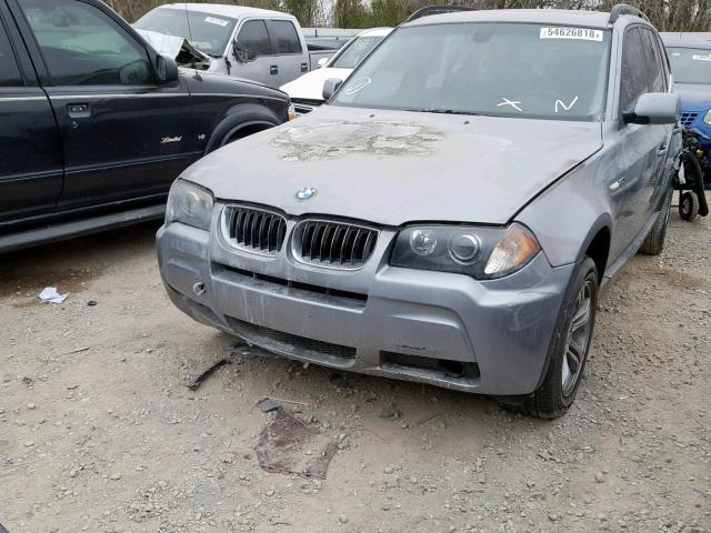 WBXPA93406WD32322 - 2006 BMW X3 3.0I GRAY photo 2