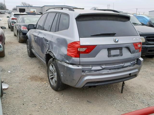 WBXPA93406WD32322 - 2006 BMW X3 3.0I GRAY photo 3