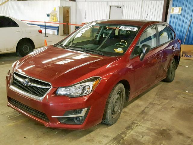 JF1GPAA65FG248978 - 2015 SUBARU IMPREZA BA RED photo 2