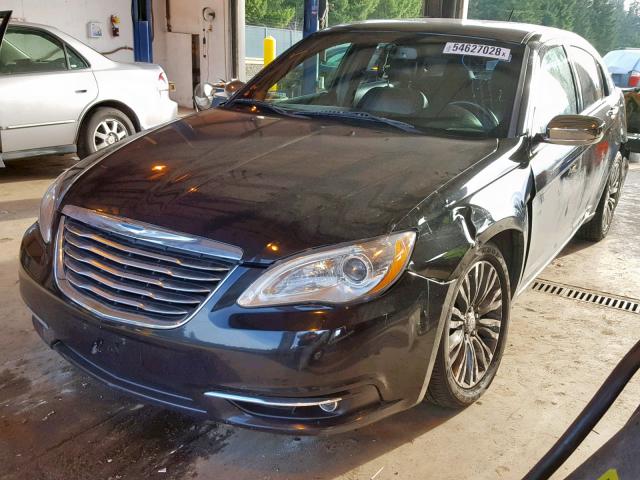 1C3CCBCG1CN295114 - 2012 CHRYSLER 200 LIMITE BLACK photo 2