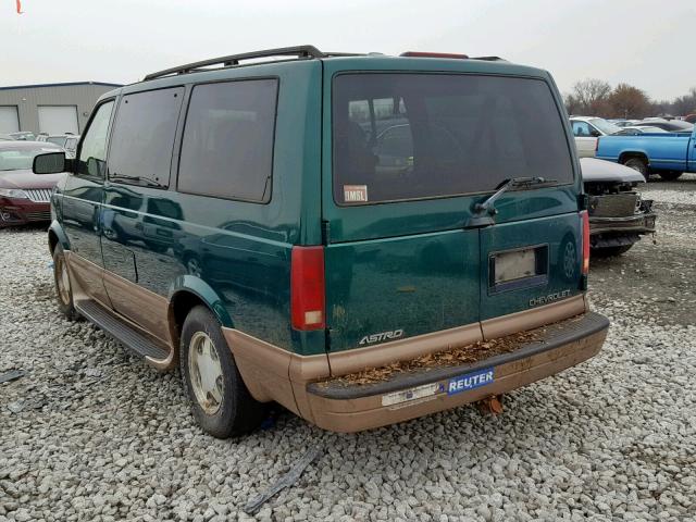 1GNDM19W01B101670 - 2001 CHEVROLET ASTRO GREEN photo 3