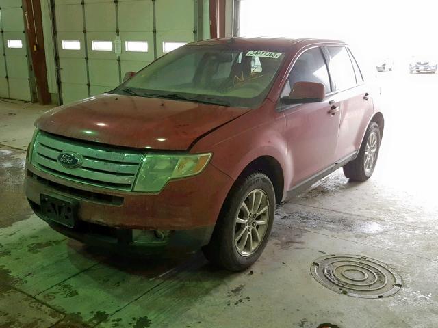 2FMDK38C77BB03593 - 2007 FORD EDGE SEL RED photo 2