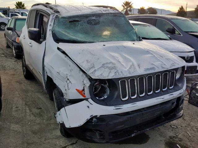 ZACCJBAB5HPE41778 - 2017 JEEP RENEGADE S WHITE photo 1