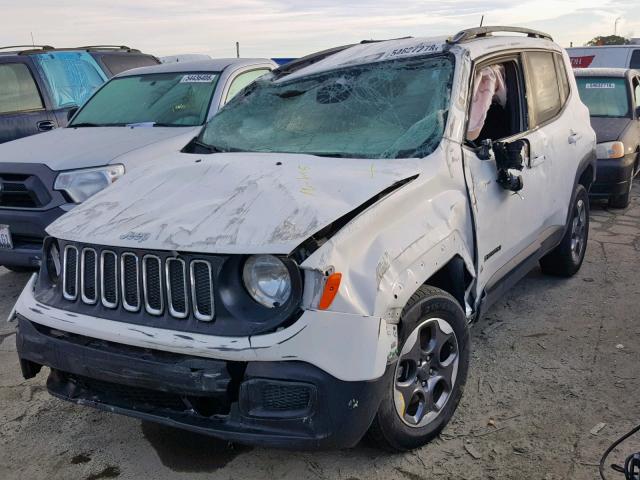 ZACCJBAB5HPE41778 - 2017 JEEP RENEGADE S Սպիտակ լուսանկար 2