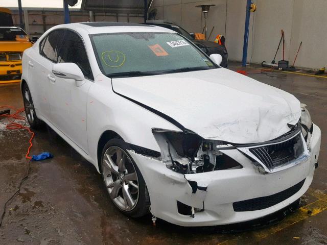 JTHBF5C21A2098591 - 2010 LEXUS IS 250 WHITE photo 1