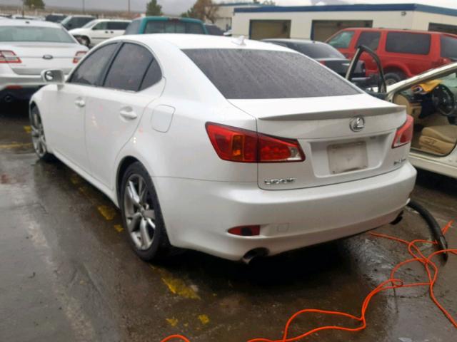 JTHBF5C21A2098591 - 2010 LEXUS IS 250 WHITE photo 3