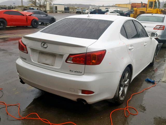 JTHBF5C21A2098591 - 2010 LEXUS IS 250 WHITE photo 4