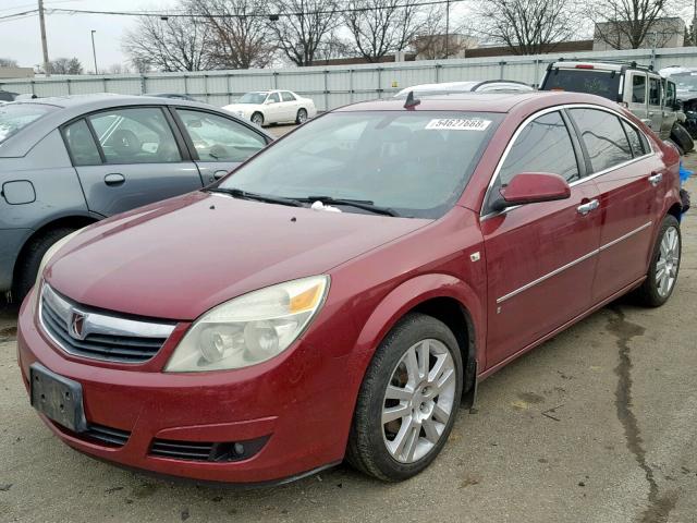 1G8ZS57N67F280573 - 2007 SATURN AURA XE RED photo 2