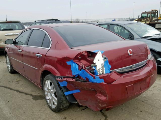 1G8ZS57N67F280573 - 2007 SATURN AURA XE RED photo 3