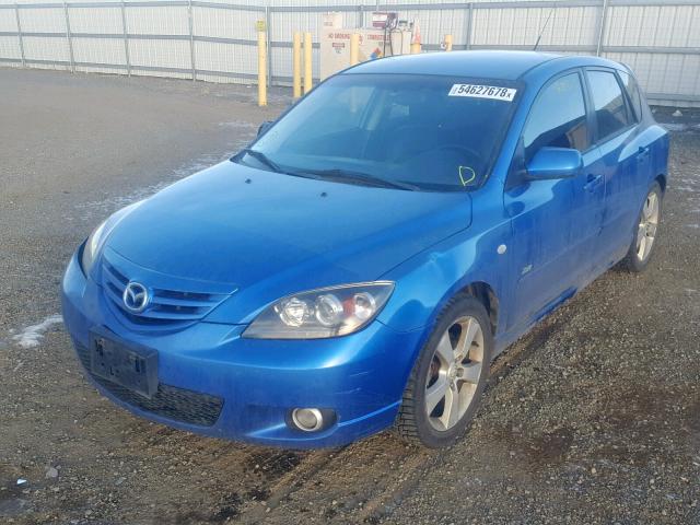 JM1BK343X51334787 - 2005 MAZDA 3 HATCHBAC BLUE photo 2